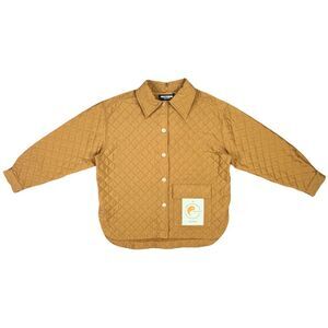 Nocturne Oversized Quilted Jacket - Camel - Size XL